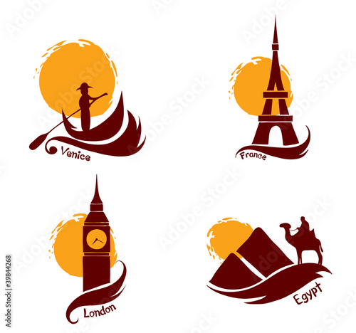 Set of images - country and tourism