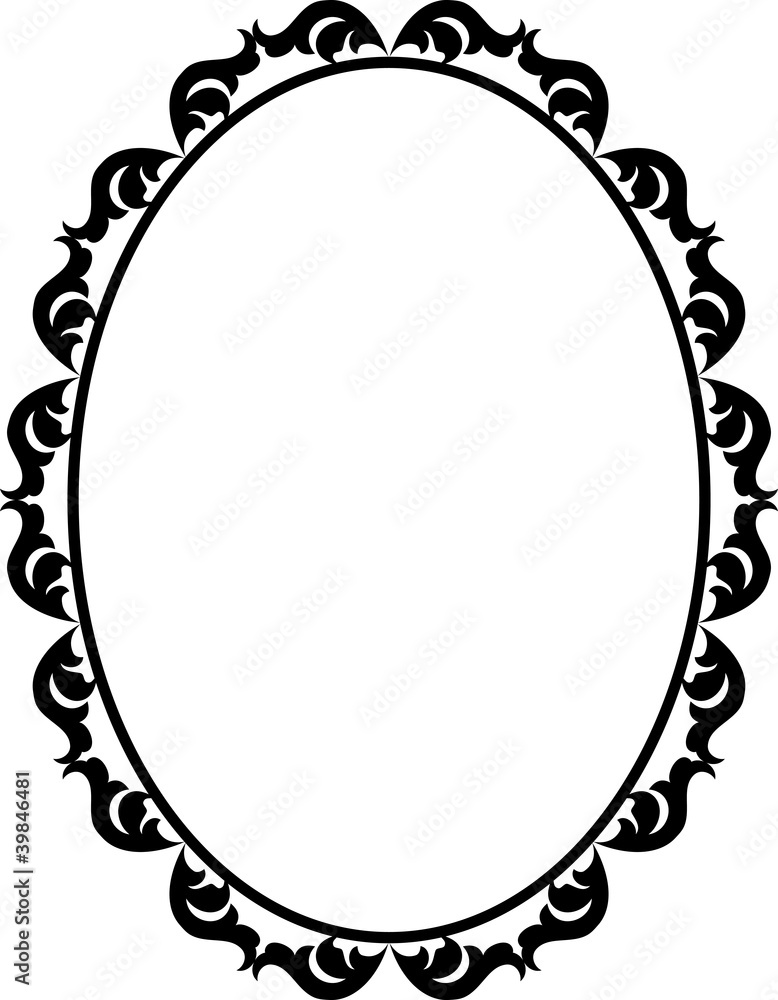 frame oval frame oval