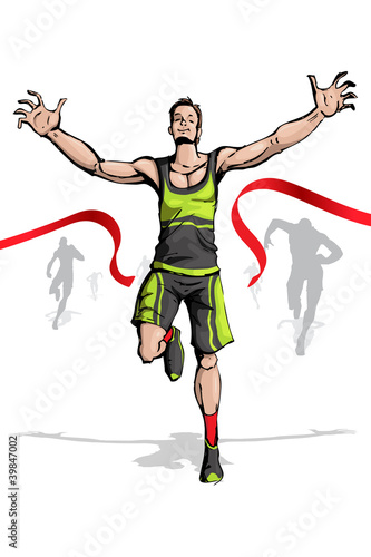 Winner in Finishing Line