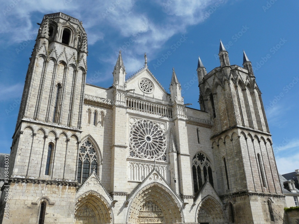 Church of St Pierre in Poitiers, France