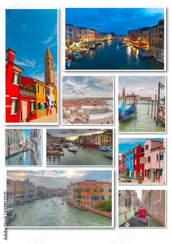 Collage of Venice travel images