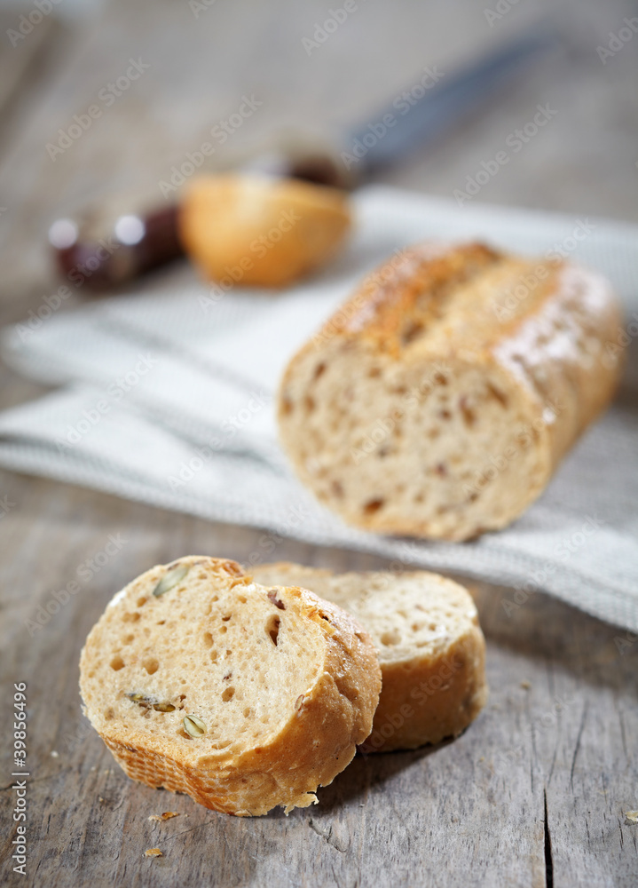 Naklejka premium fresh baked bread