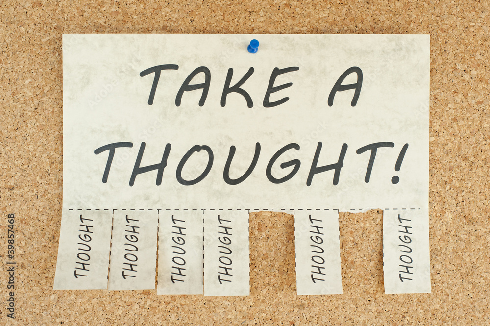 Obraz premium Take a thought