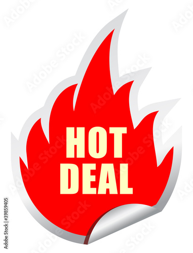 Vector hot deal sticker