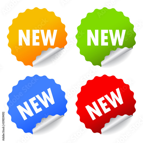 Vector new stickers set