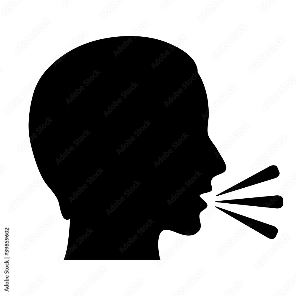 Vector talking symbol Vector talking symbol