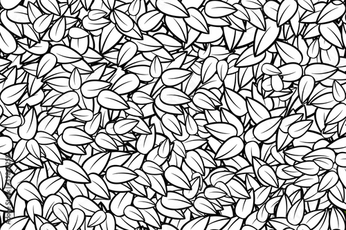 Graphical leaves seamless texture
