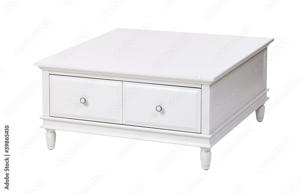 White wooden stand, with clipping path White wooden stand, with clipping path