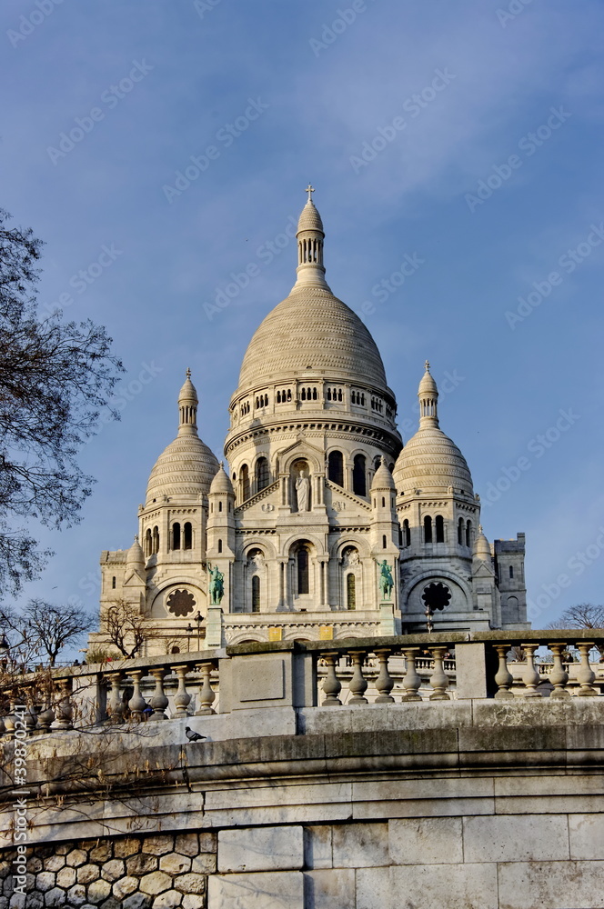Basilique du Sacré Coeur à Montmartre. Paris.