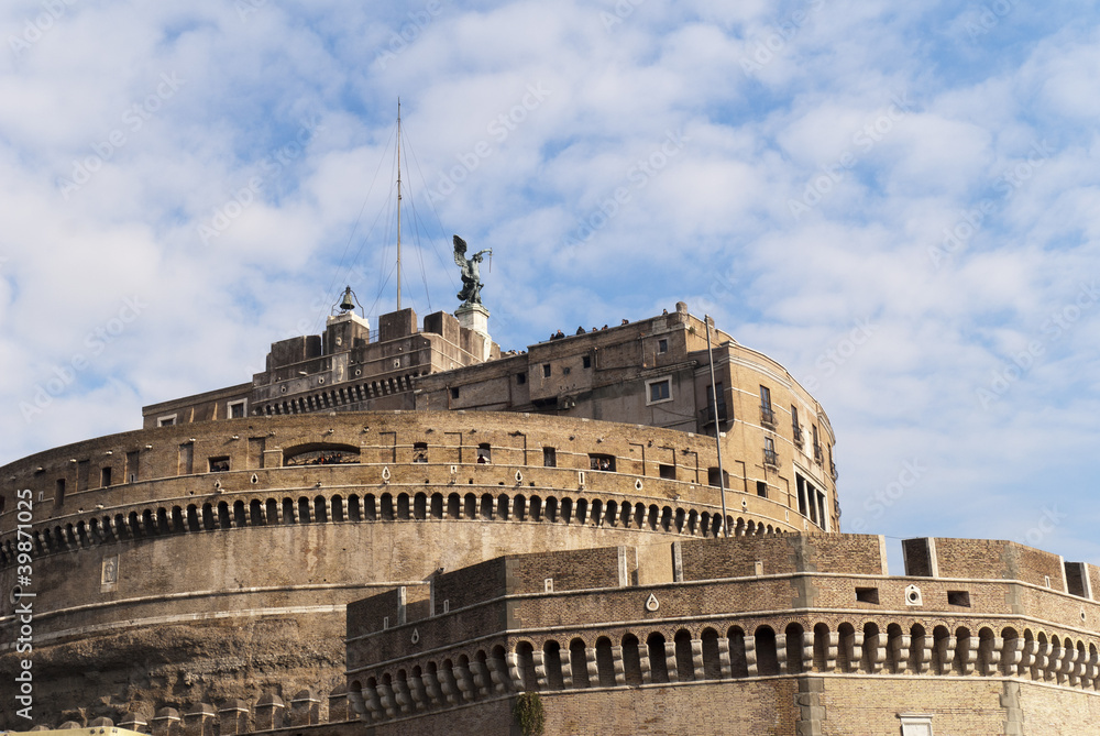 Castel SantAngelo by the River Tiber Rome Italy