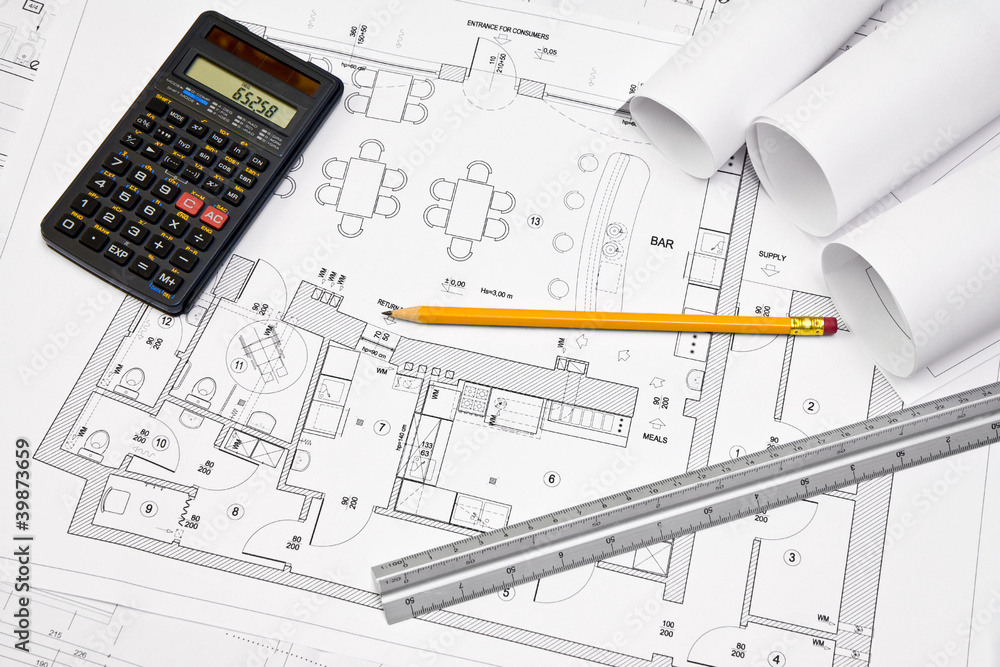 Architectural concept blueprint Architectural concept blueprint