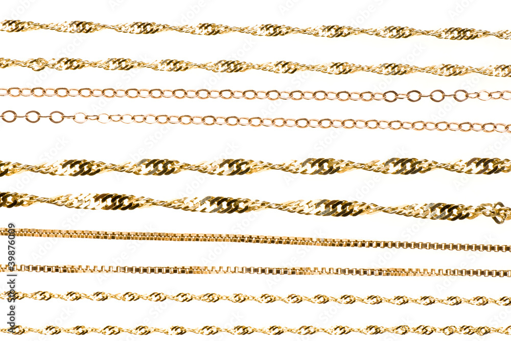 Fototapeta premium Gold chains