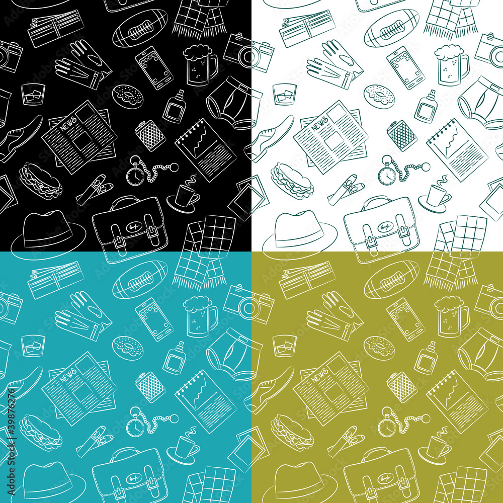 Male things pattern Male things pattern