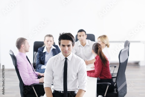 young business man at meeting