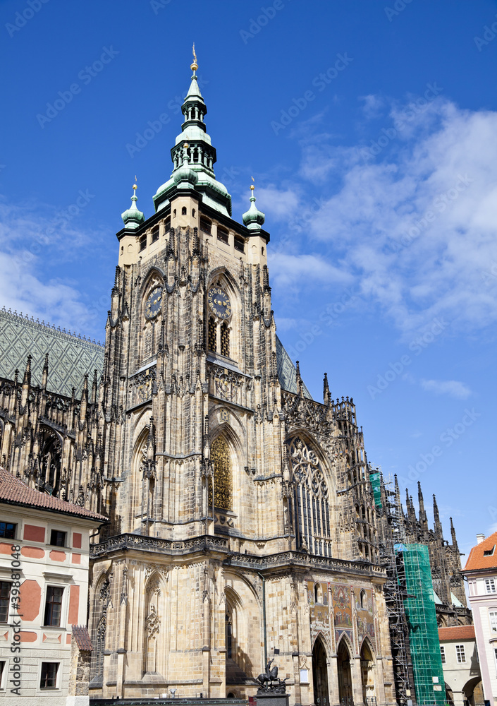 saint vitus cathedral in prague, czech republic