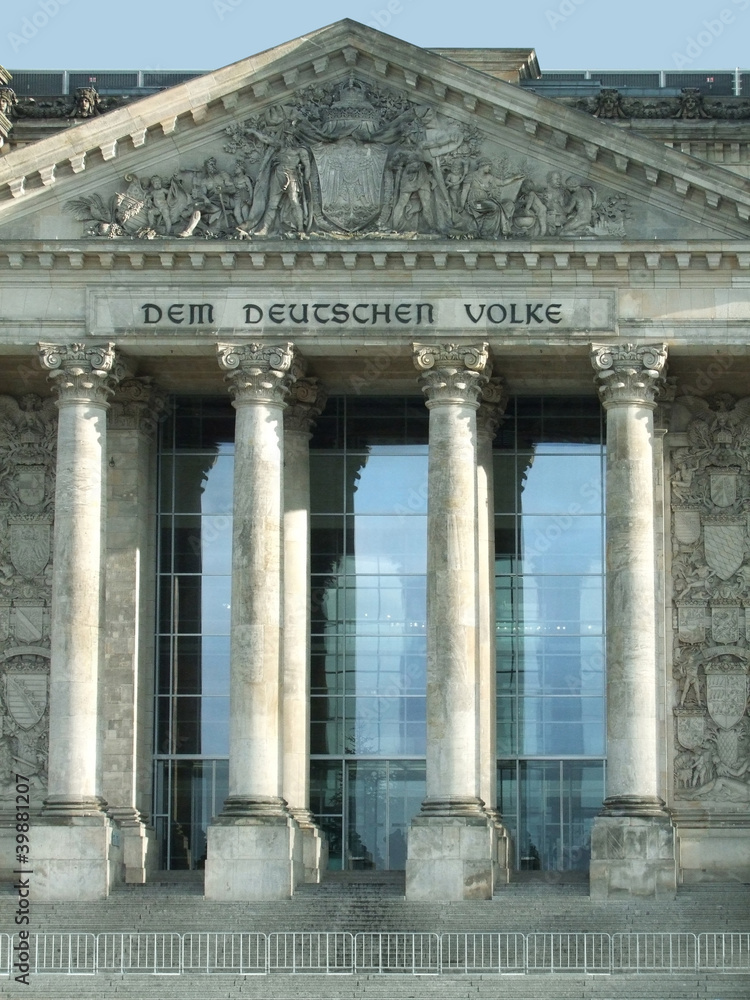 Obraz premium detail of the Reichstag