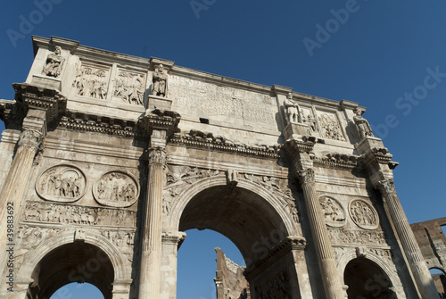 Arch of Constantine by Colosseum in Rome Italy