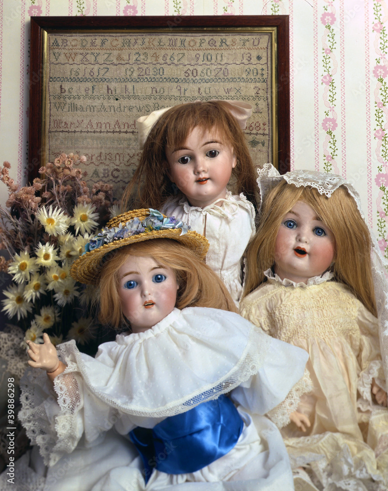 Antique china dolls
