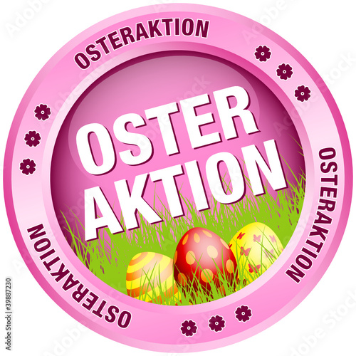 Button Osteraktion Ostereier pink