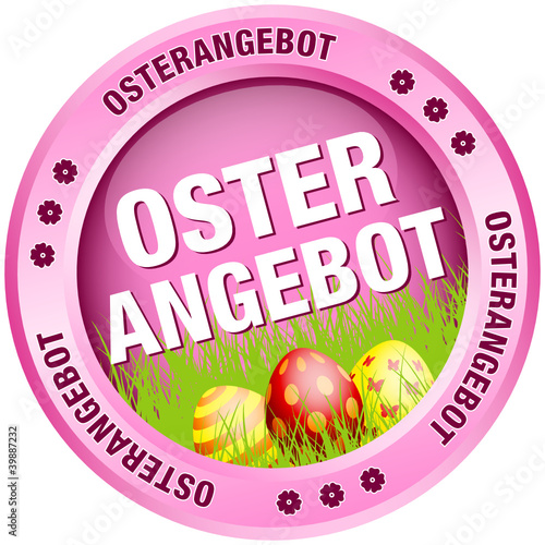Button Osterangebot Ostereier pink