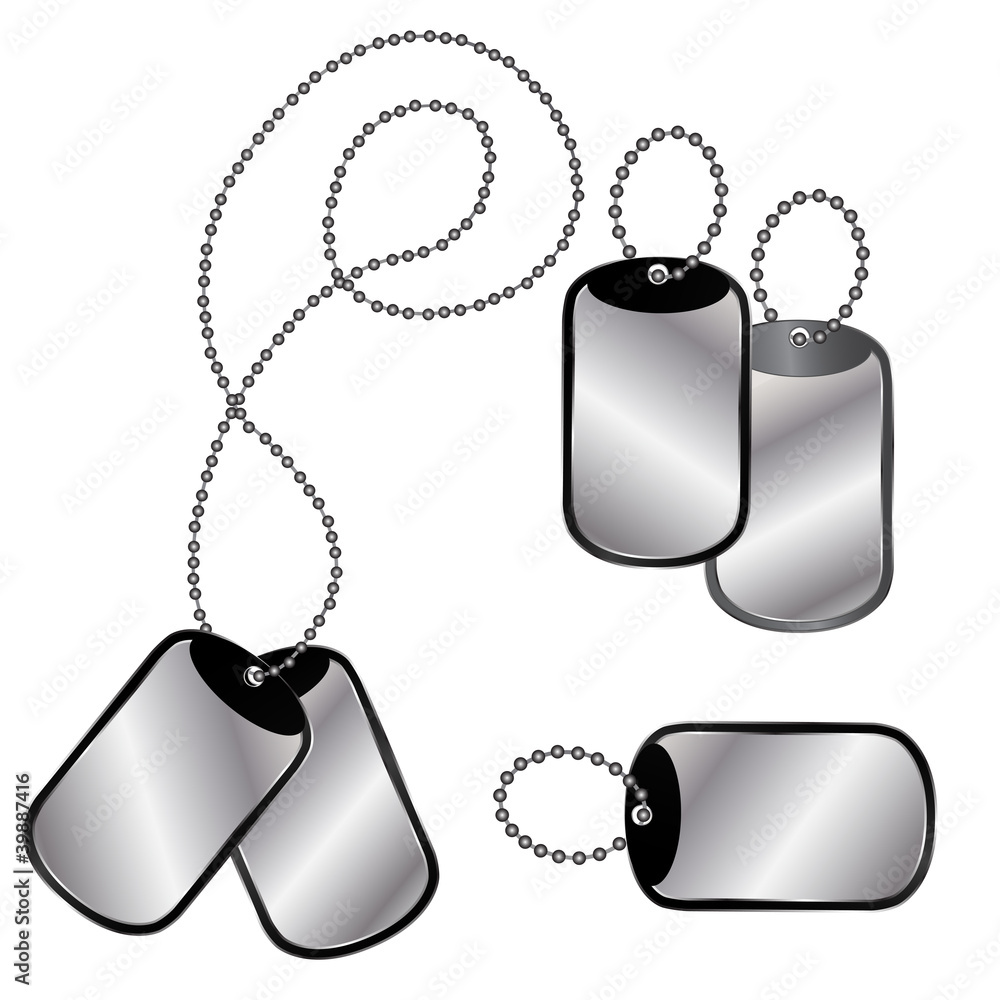 Fototapeta premium Different dog tags