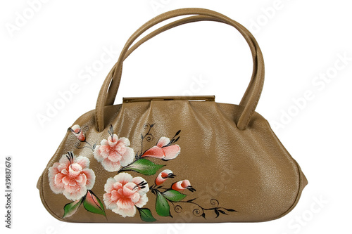 A floral pattern womens hand bag