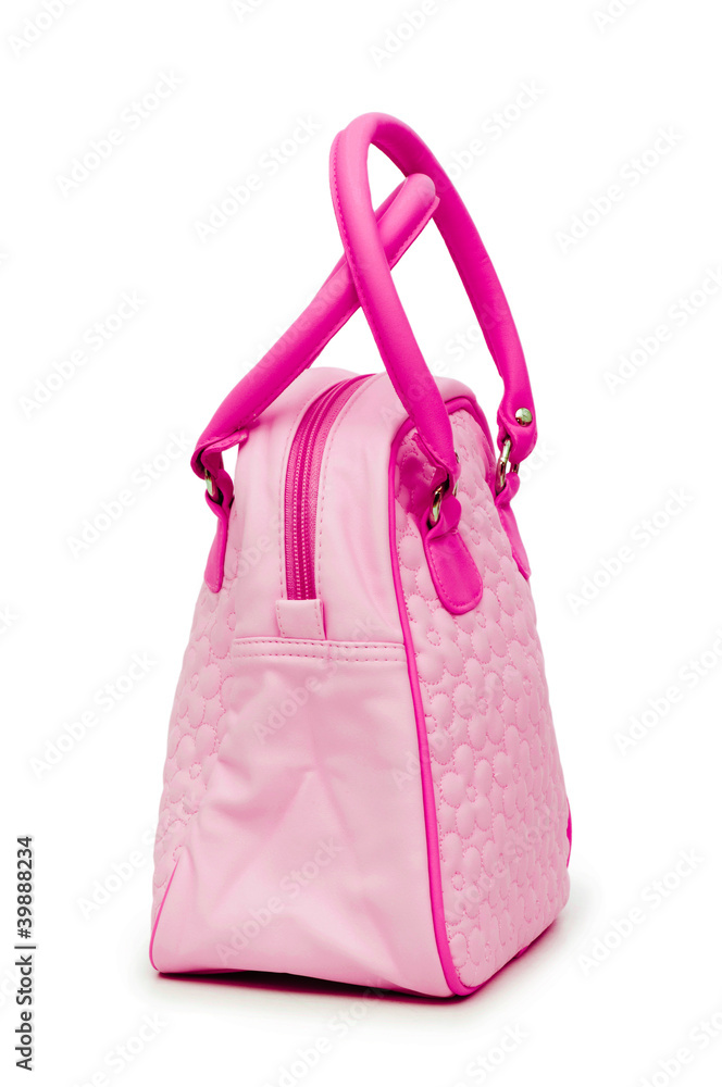 Woman accessory - stylish bag on white Woman accessory - stylish bag on white