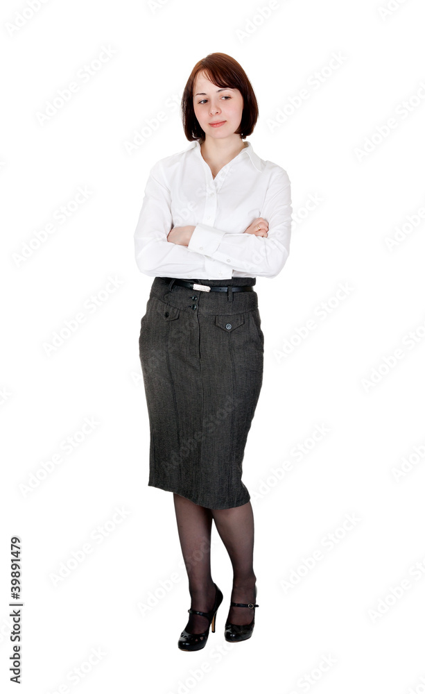Portrait of business lady in the studio Portrait of business lady in the studio