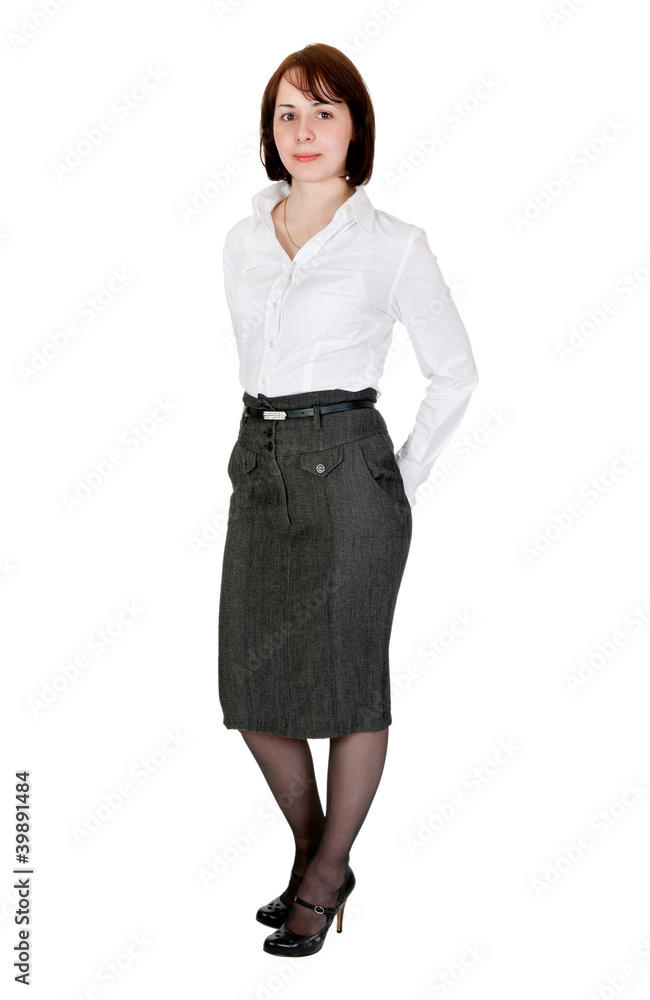Portrait of business lady in the studio Portrait of business lady in the studio
