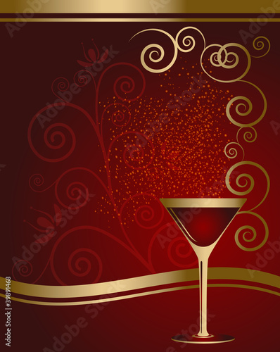Cocktail - bicchiere con bollicine