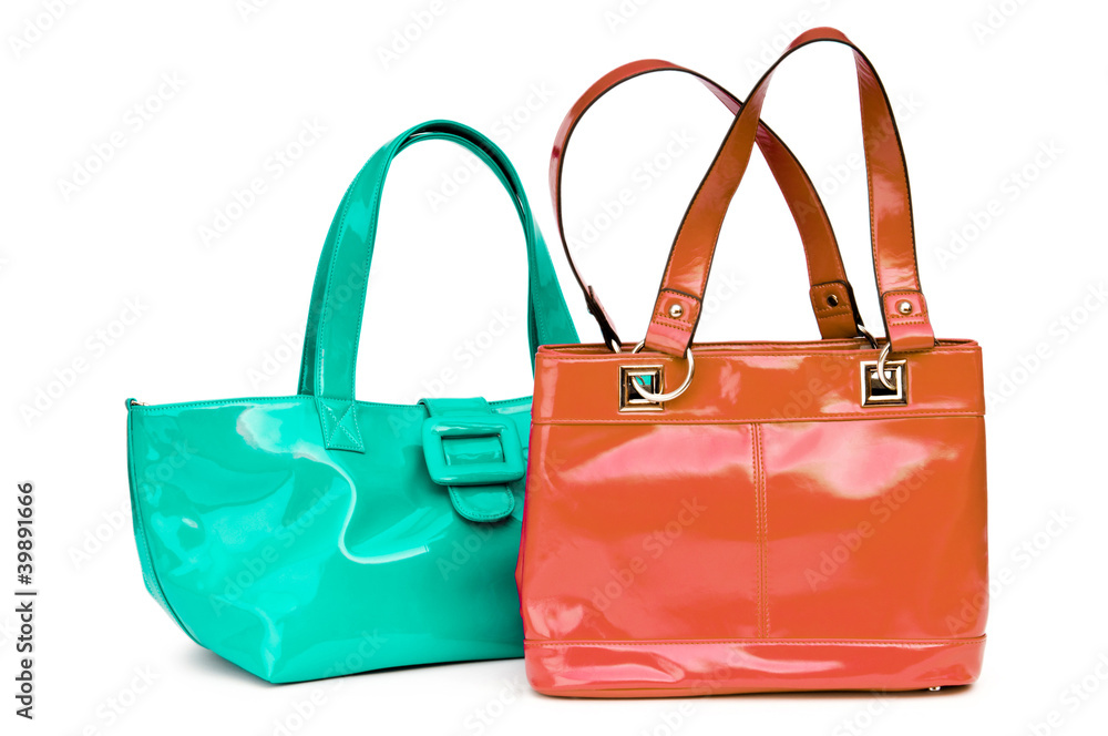 Elegant woman bag on white Elegant woman bag on white