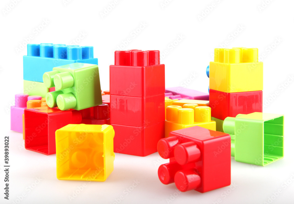 Obraz premium Plastic building blocks
