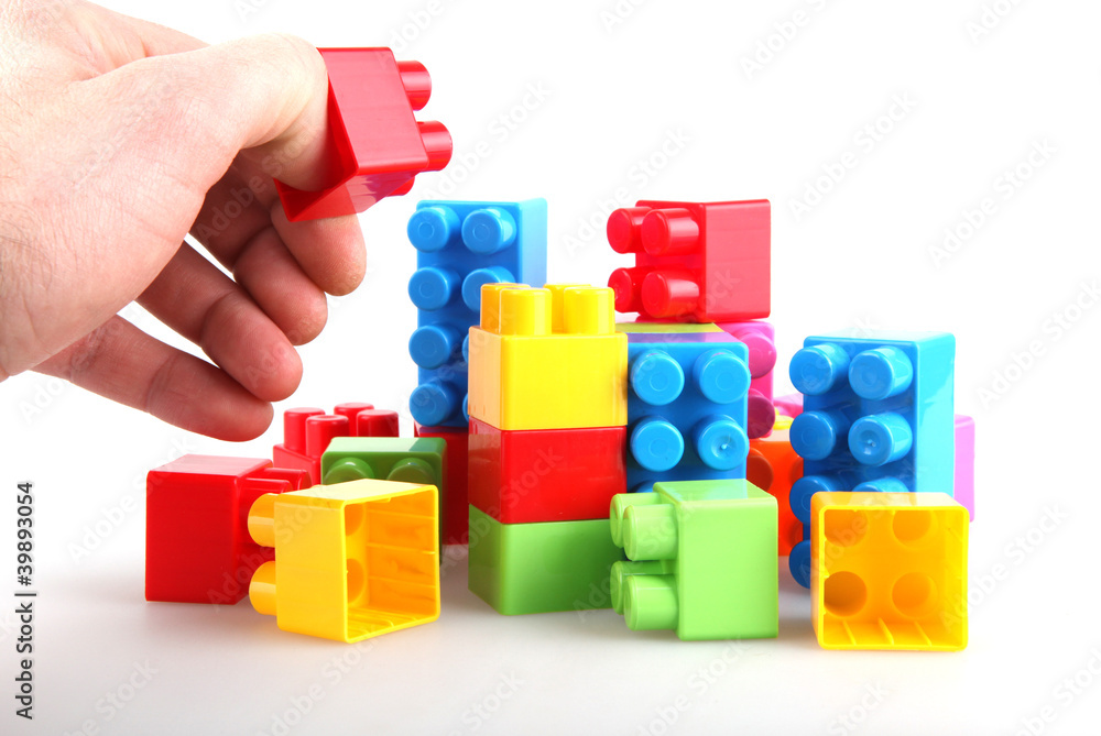 Plastic building blocks Plastic building blocks
