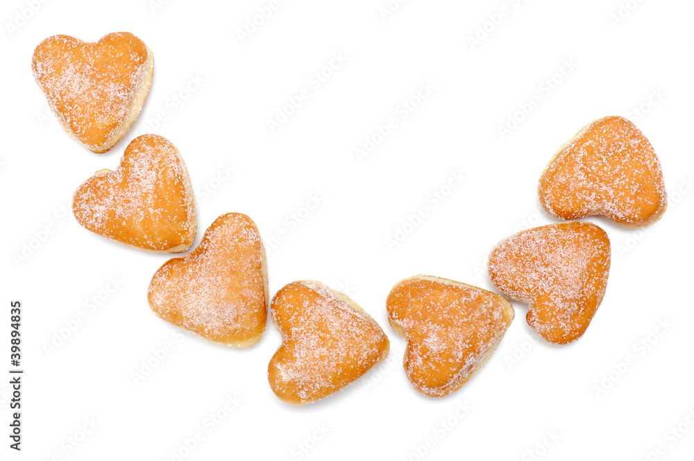 donuts heart-shaped donuts heart-shaped