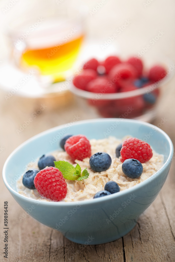 porridge with fresh berries porridge with fresh berries