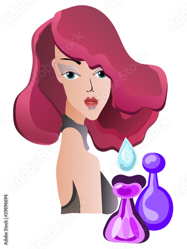 girl with perfume