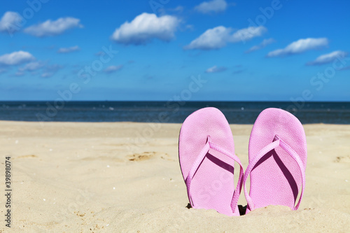 Flip Flops on Beach