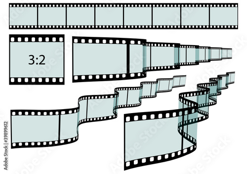 Diastreifen, 3D, Perspektive, Streifen, DIA, Foto, Kleinbild