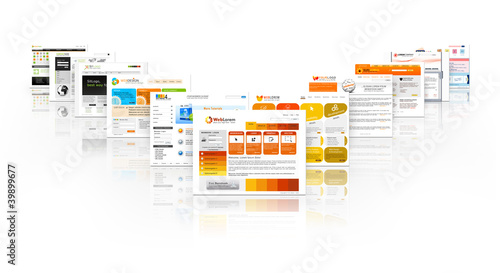 Tableau sur toile Webdesign, Website, Homepage, Design, Template, Werbung, SEO