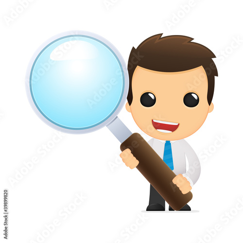funny cartoon office worker