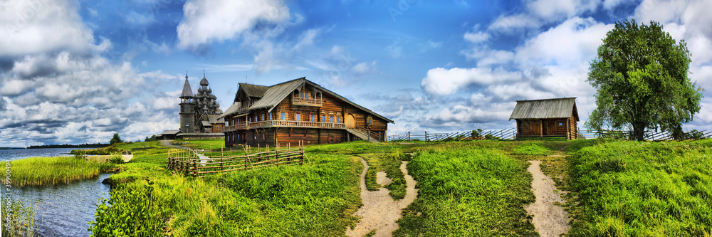 The wooden buildings of the ancient Russian architecture The wooden buildings of the ancient Russian architecture
