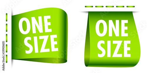 Label One Size Little Stitching Green