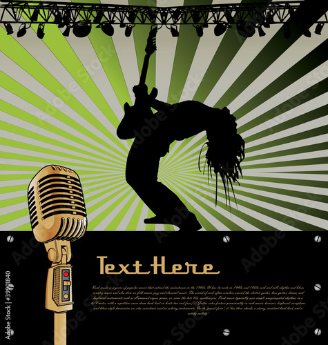 Retro Music background
