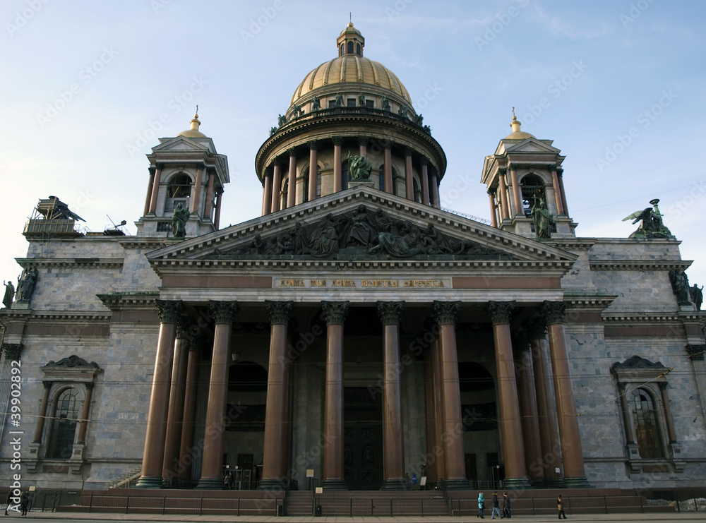 Isaak cathedral in Saint-Ptersburg, Russia