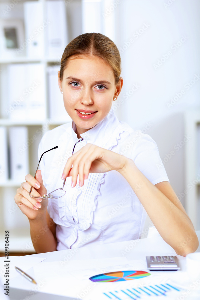 Business woman in office