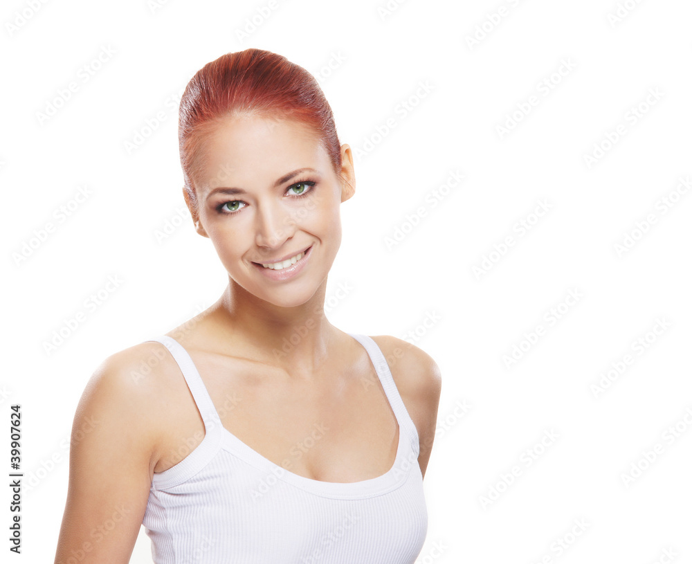 Portrait of a young and attractive redhead Caucasian woman Portrait of a young and attractive redhead Caucasian woman