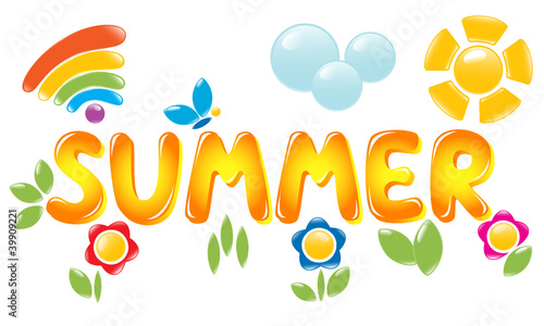 Plakat Summer letters