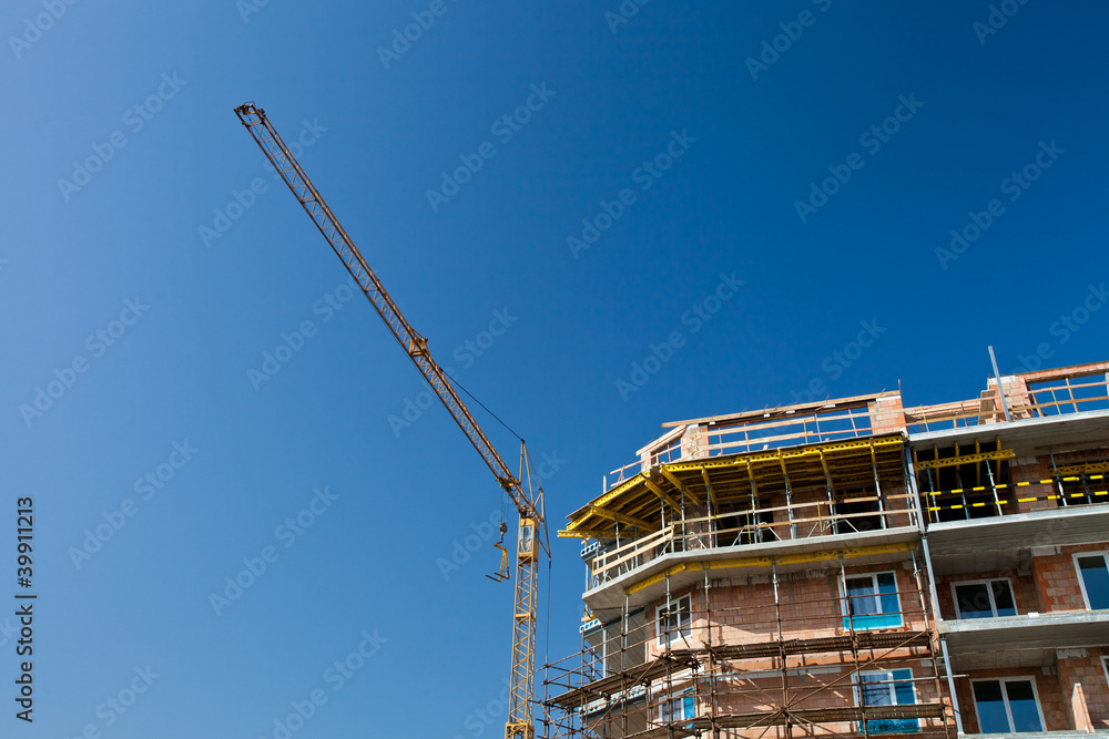 residential building construction site residential building construction site