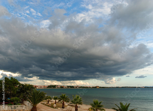 View of storm seascape