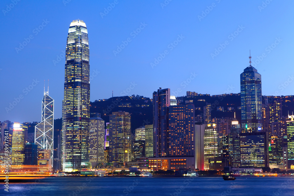 Fototapeta premium Hong Kong at night